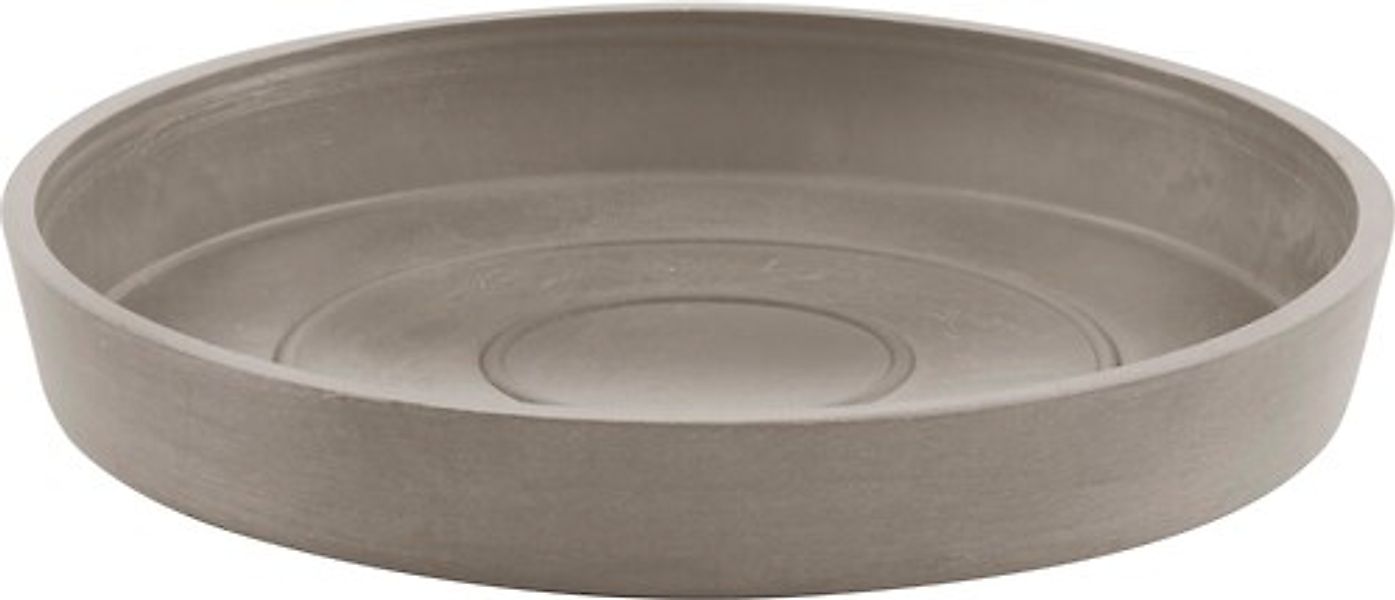 ECOPOTS Blumentopfuntersetzer »ROUND SAUCER Taupe« BxTxH: 18x18x2,5 cm günstig online kaufen