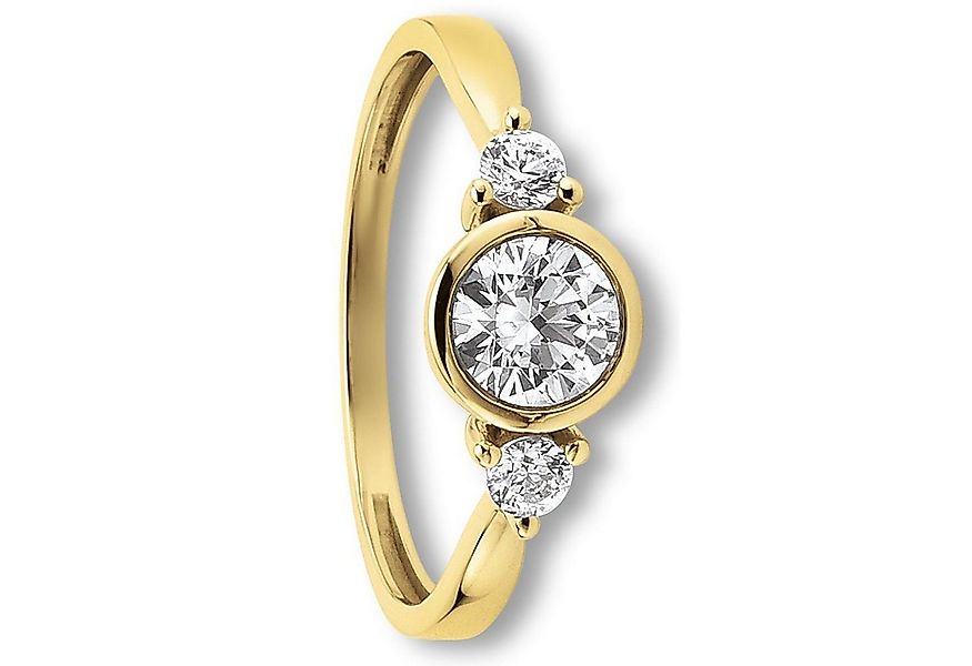 ONE ELEMENT Goldring Zirkonia Ring aus 333 Gelbgold Zirkonia Ring aus 333 G günstig online kaufen