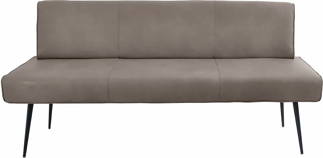 K+W Komfort & Wohnen Polsterbank "Giacomo I" 1 tlg. Metallfüsse in schwarz, günstig online kaufen