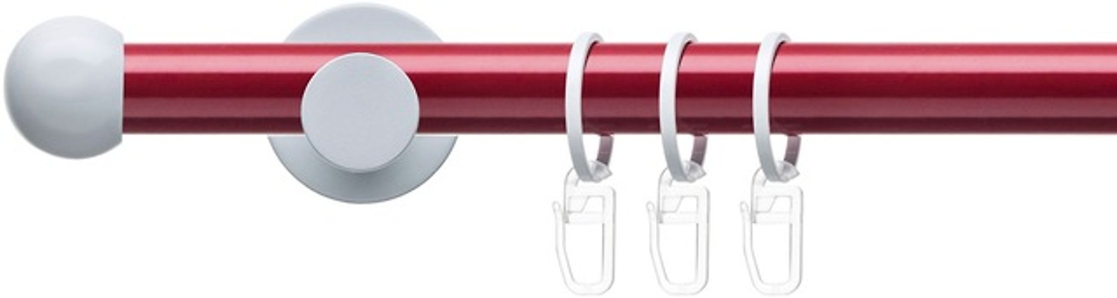 Liedeco Gardinenstange »Fertigstilgarnitur 20 mm Power Celebration Kugel«, günstig online kaufen