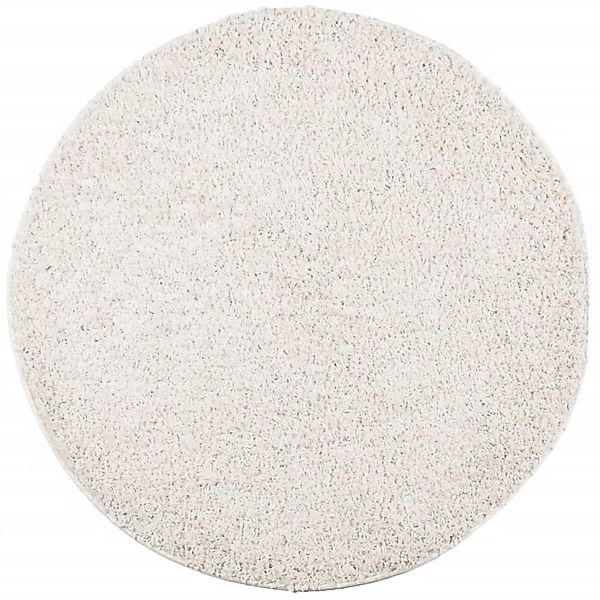 vidaXL Teppich Shaggy Hochflor Modern Creme  80 Cm 1954814 günstig online kaufen