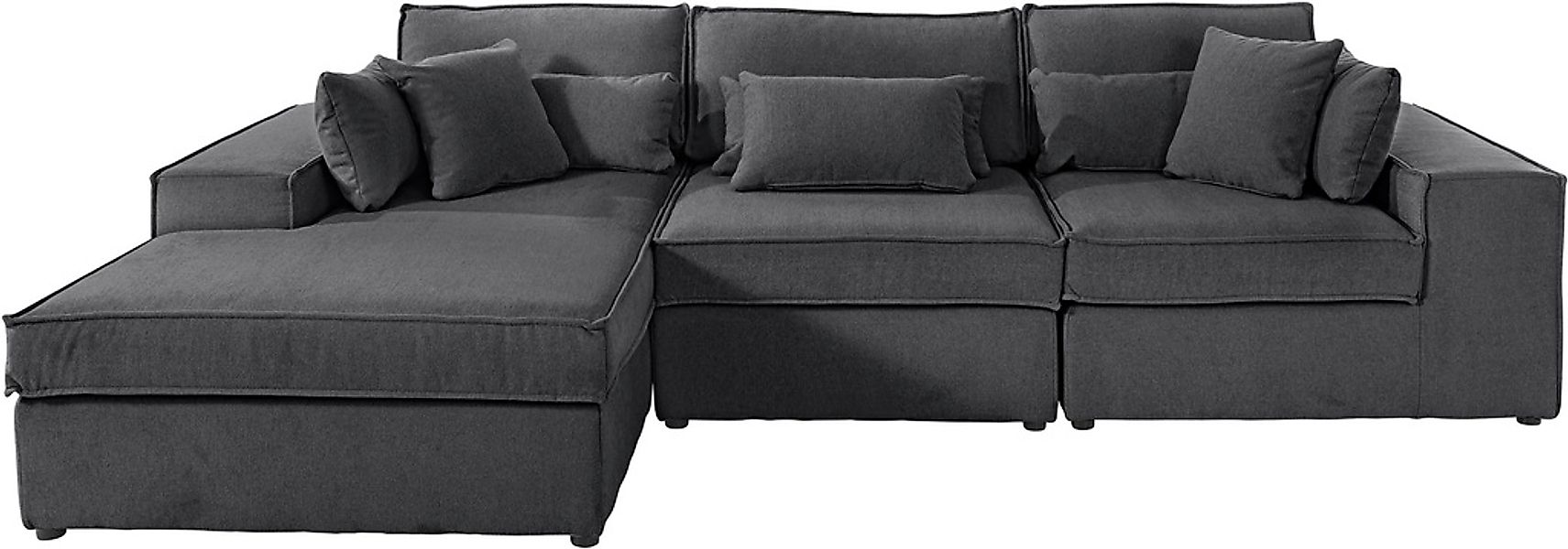 RAUM.ID Ecksofa »Florid L-Form«, 3 Teile, bestehend aus Modulen, viele Bezu günstig online kaufen