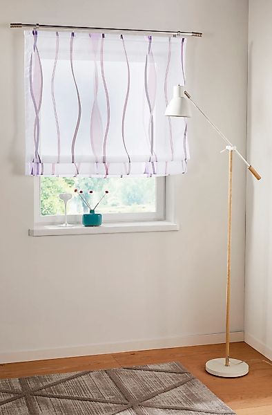 OTTO home Raffrollo "Dimona" mit Klettschiene Transparent, Voile, Polyester günstig online kaufen