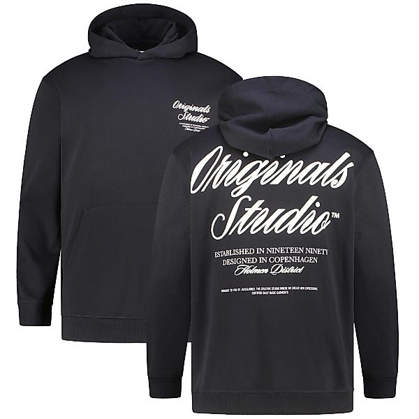 Jack&Jones Hoodie mit Print auf Vorder- und Rückseite Farbe schwarz Größe: günstig online kaufen