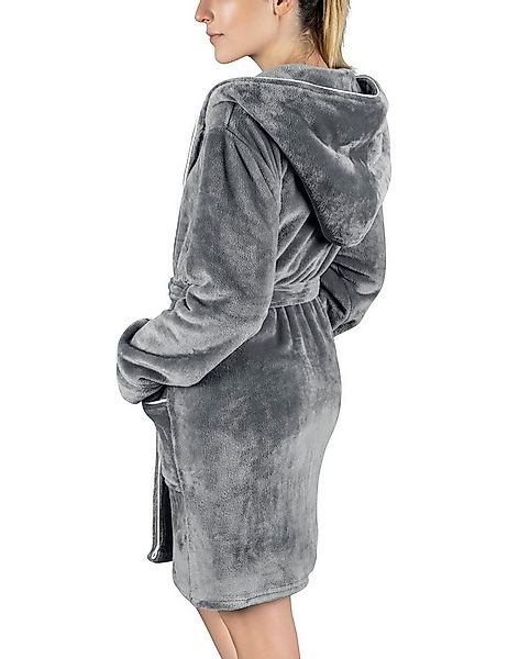 Gräfenstayn Damenbademantel - Kuschelfleece Bademantel Damen flauschig mit günstig online kaufen