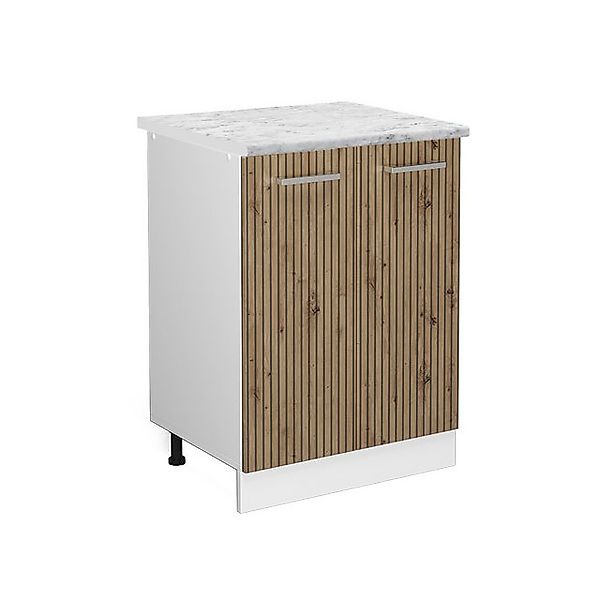Vicco Küchenunterschrank R-Line Küchenkommode Artisan-Eiche/Weiß 60 cm AP M günstig online kaufen