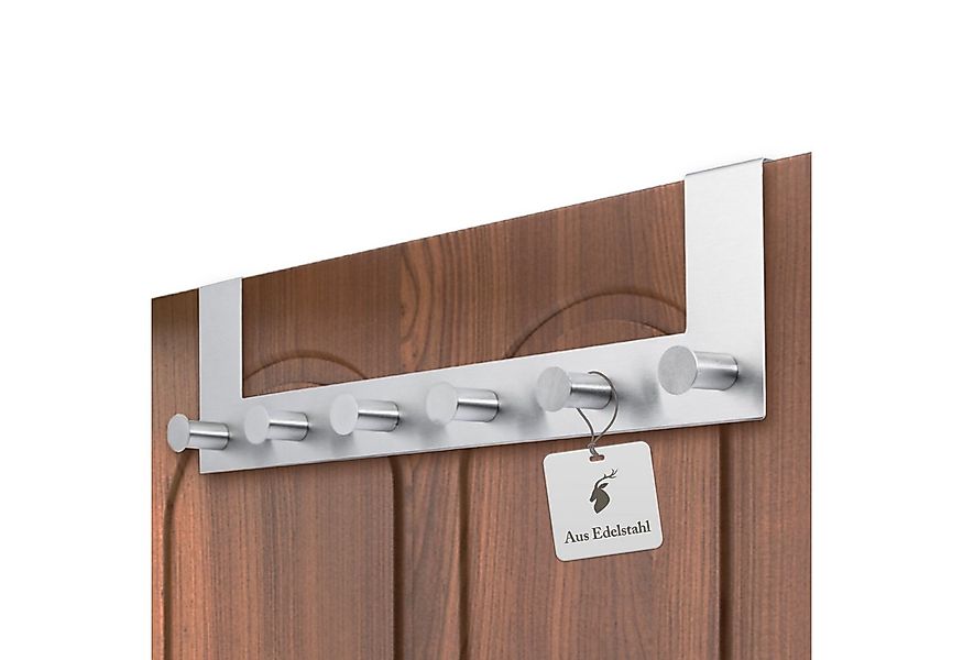 ReWu Türgarderobe Türgarderobe Edelstahl mit 6 Haken günstig online kaufen
