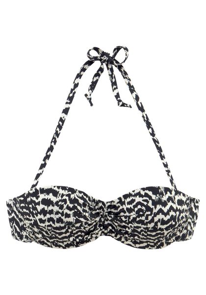 LASCANA Bügel-Bandeau-Bikini-Top Clara, mit Wickeloptik günstig online kaufen