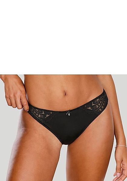 LASCANA Tanga "Flora", hinten aus leicht transparenter Spitze günstig online kaufen