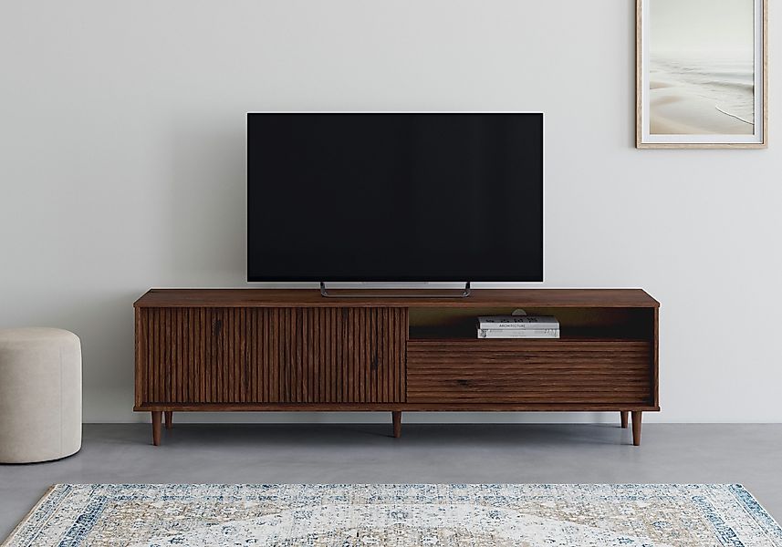 INOSIGN Lowboard Malmedy Front mit gefrästen günstig online kaufen