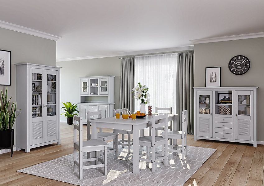 Home affaire Vitrine Rauna Aus massiver günstig online kaufen