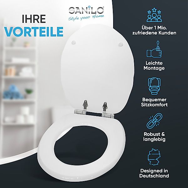 Sanilo WC-Sitz Muschel Weiß, mit Absenkautomatik, günstig online kaufen