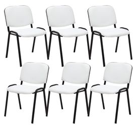 CLP Besucherstuhl Ken Kunstleder (6er Set), günstig online kaufen