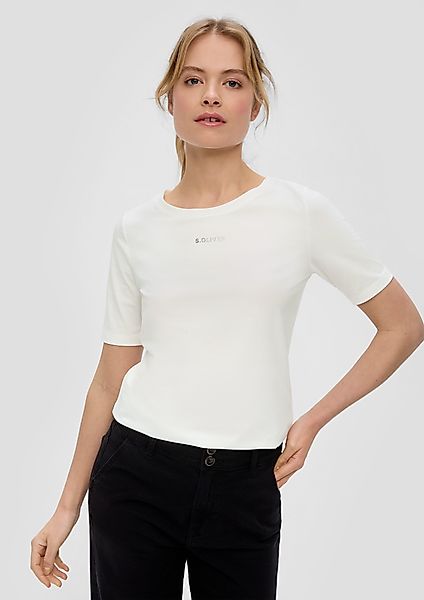s.Oliver Kurzarmshirt T-Shirt mit Logoprint günstig online kaufen