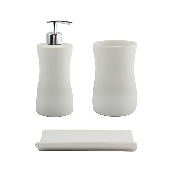 MSV Badaccessoires-Sets PALMA, Zubehör-Set, Keramik, 3 günstig online kaufen