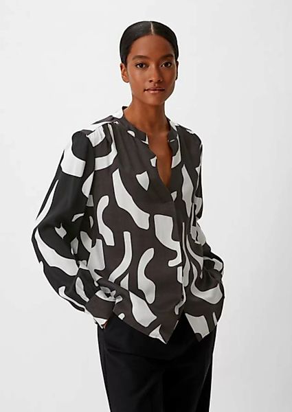 Comma Langarmbluse Bluse mit Tunika-Ausschnitt günstig online kaufen