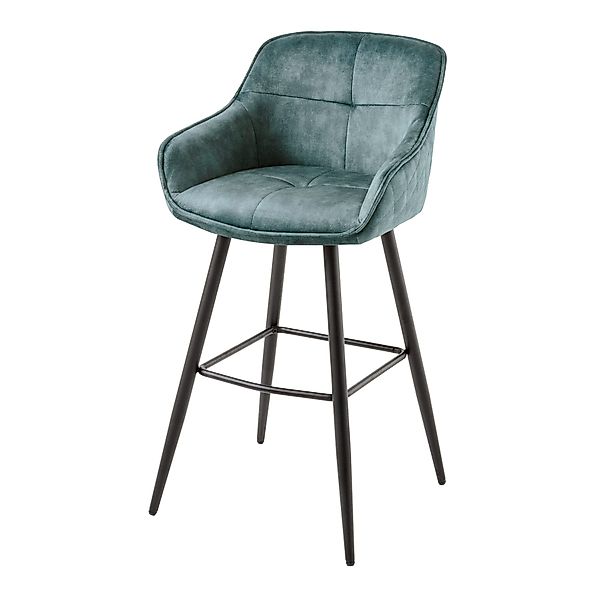 riess-ambiente Barhocker EUPHORIA petrol / schwarz günstig online kaufen