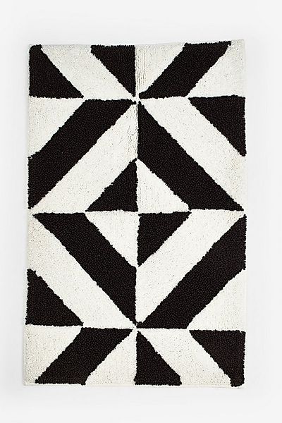 Next Badematte Badematte mit abstraktem Geomuster, Höhe 80 mm, Baumwolle günstig online kaufen