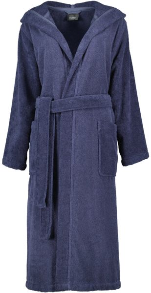 Cawö Home Damen Bademantel Kapuze 827 - Farbe: blau - 17 - L günstig online kaufen