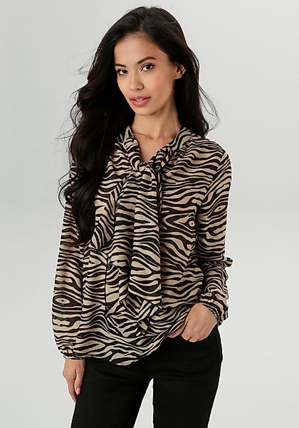 Aniston SELECTED Schlupfbluse mit modischen Animal-Print günstig online kaufen