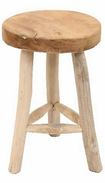 Van der Leeden Blumenhocker Teakholz Massiv Ø 30 cm Handmade Unikat (1 St., günstig online kaufen