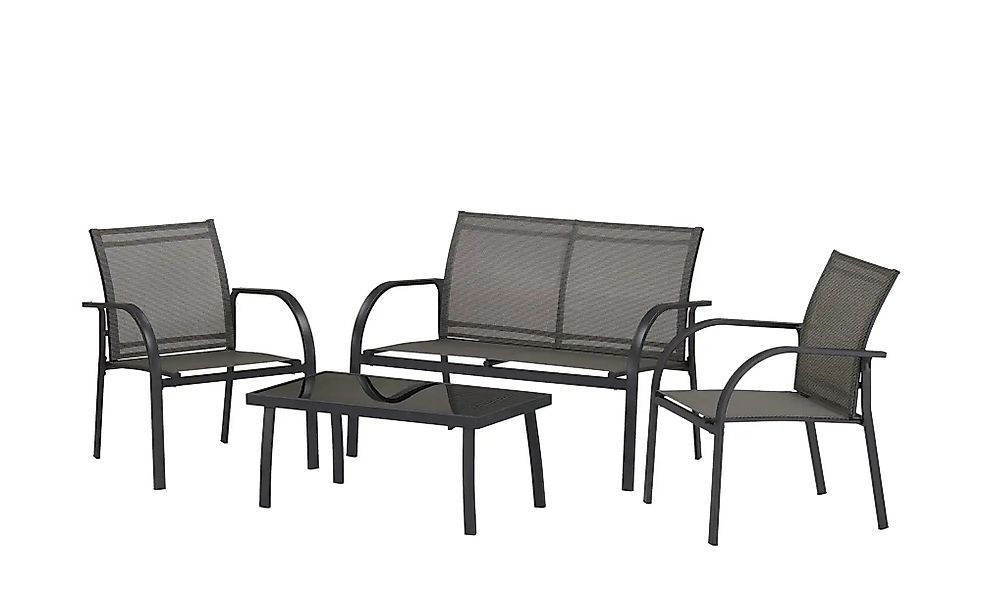 Lounge-Set  Pisa ¦ grau Garten > Gartenmöbel > Gartenmöbelsets - Höffner günstig online kaufen