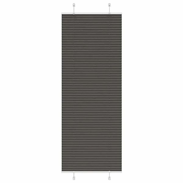vidaXL Plissee Schwarz 75x200 cm Stoffbreite 74,4 cm Polyester 4015155 günstig online kaufen