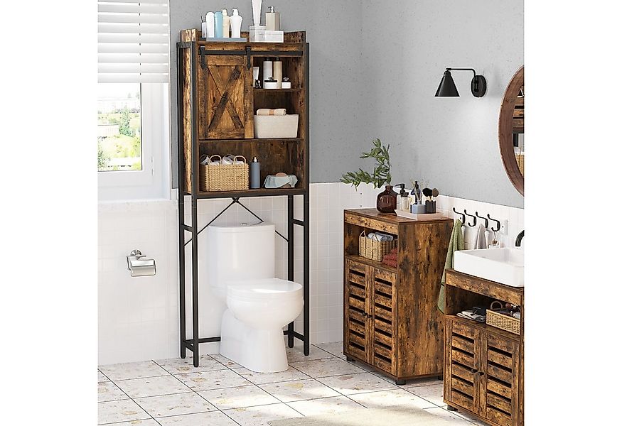 VASAGLE Badregal Toilettenregal, Badezimmerregal, Waschmaschinenregal mit S günstig online kaufen