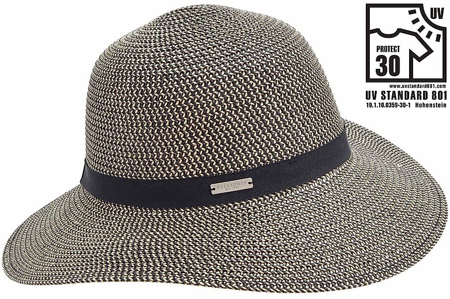 Seeberger Strohhut knautschbarer Borten-Sommerhut Flapper mit günstig online kaufen