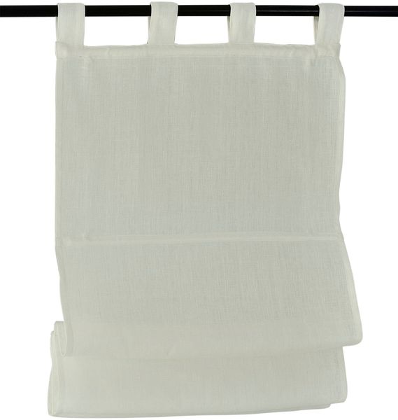 Kutti Raffrollo "Metis Leinen" mit Schlaufen freihängend einfarbig, blickdi günstig online kaufen