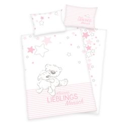 Herding Young Collection Babybettwäsche Lieblingsmensch BIO-Flanell-Bettwäs günstig online kaufen