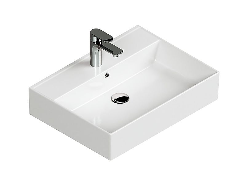 Aqua Bagno Waschbecken 60 cm weiss günstig online kaufen