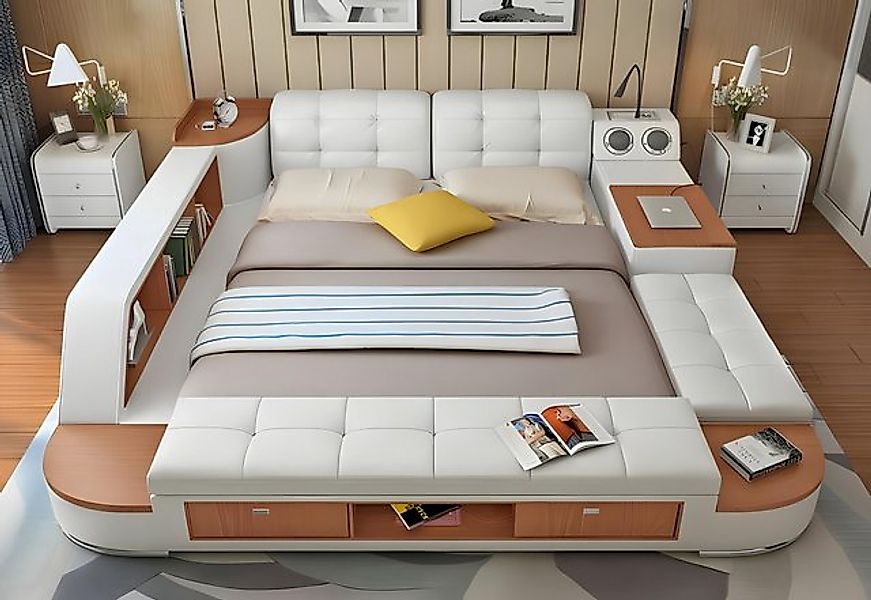 JVmoebel Bett Multifunktion Betten Doppelbett Bett Schlafzimmer All in One günstig online kaufen