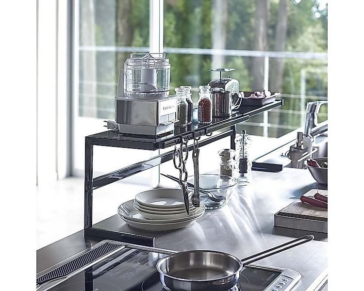 Yamazaki Küchenregal "Tower" Regal Metall 54 bis 92cm ausziehbar, platzspar günstig online kaufen