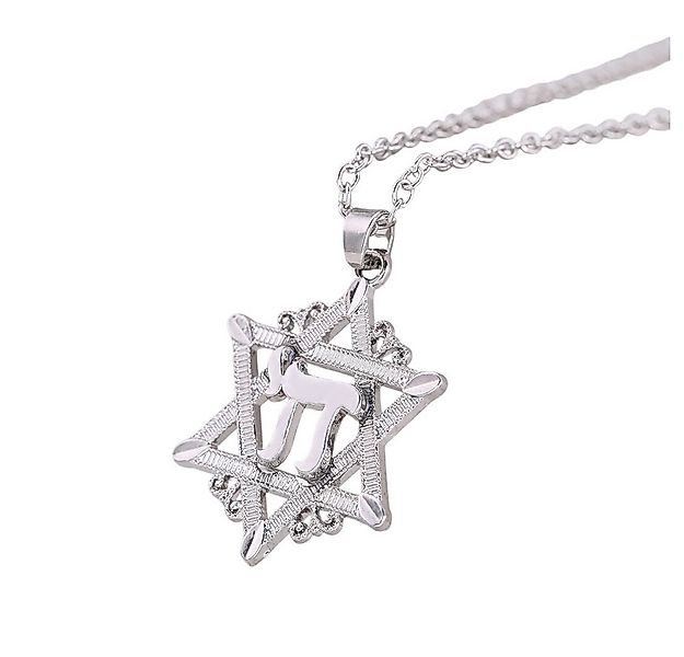 Lale Collection® Kette mit Anhänger David Stern Halskette Gold Silber Jüdis günstig online kaufen