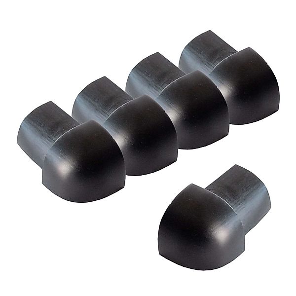 Dalsys Außeneck Fliesenschiene Viertelkreis 5x 10mm Aluminium Schwarz günstig online kaufen
