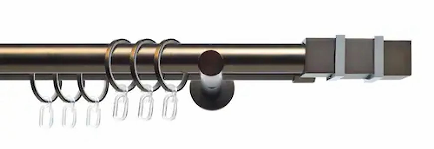 Liedeco Gardinenstange »CELQUADE01SG2L« Ø 25 mm 2 läufig-läufig Fixmaß 2-lä günstig online kaufen