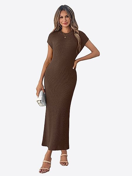 Imily Bela Strickkleid Damen mit Kurzarm und Rundhals Casual (Packung, 1-tl günstig online kaufen