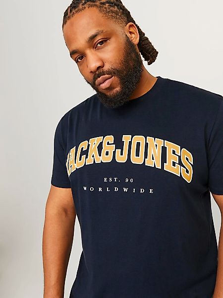 Jack & Jones PlusSize T-Shirt "JJECALEB VARSITY TEE SS O-NECK NOOS PLS" mit günstig online kaufen