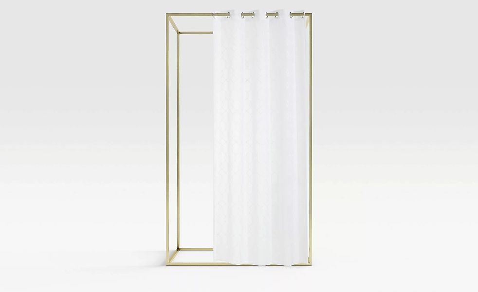 Ösenschal  Nuri - weiß - 100% Polyester - 135 cm - 245 cm - Gardinen & Vorh günstig online kaufen