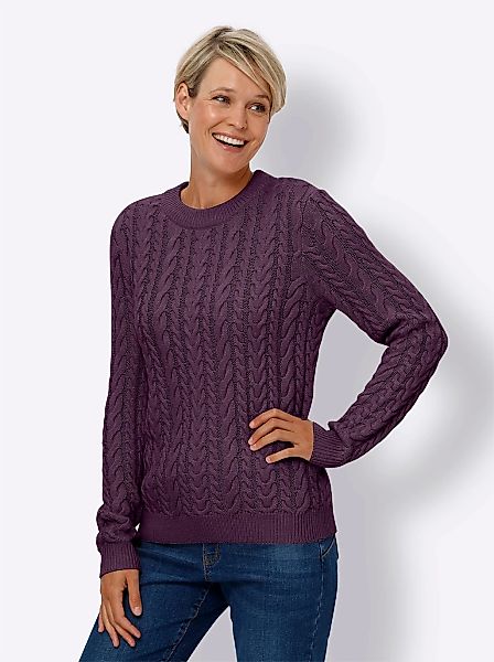 Classic Basics Rundhalspullover "Langarm-Pullover" günstig online kaufen