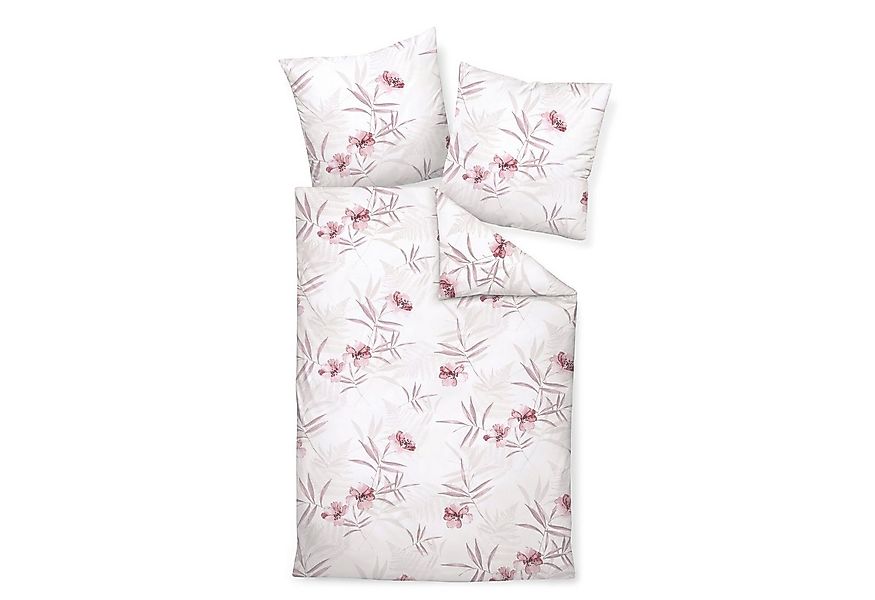 Traumschloss Bettwäsche Premium Baumwolle, Flanell, 2 teilig, rosa Blüten u günstig online kaufen