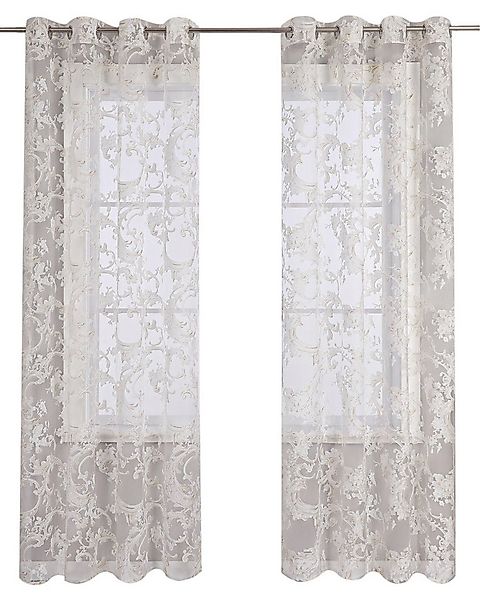 Joyswahl Gardine (1 St), Ösen, transparent, wohnzimmer modern, voile, mit R günstig online kaufen
