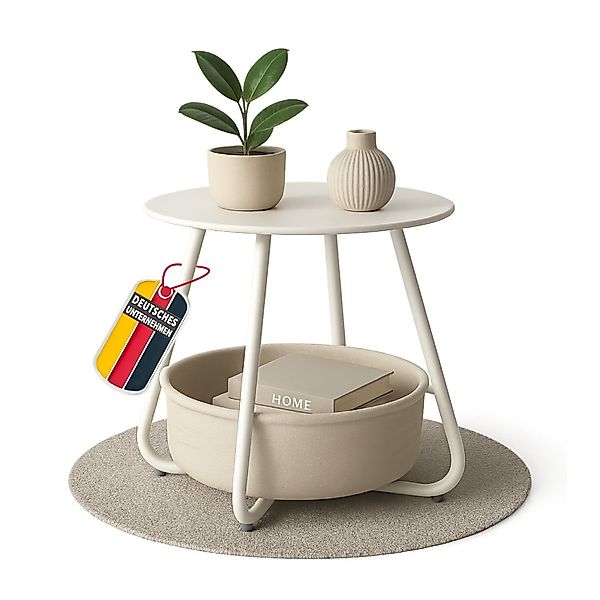 Coemo Wohnzimmertisch KOSI, Weiß Metallgestell Couchtisch günstig online kaufen
