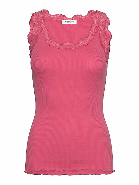 rosemunde Spitzentop "Babette Silk Top" Vintage-Spitzenbesatz, mit Rundhals günstig online kaufen