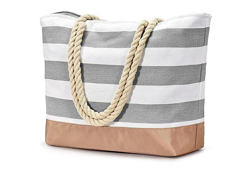 LuxusKollektion Strandtasche Strandtasche Tote Bag mit Reißverschluss und N günstig online kaufen
