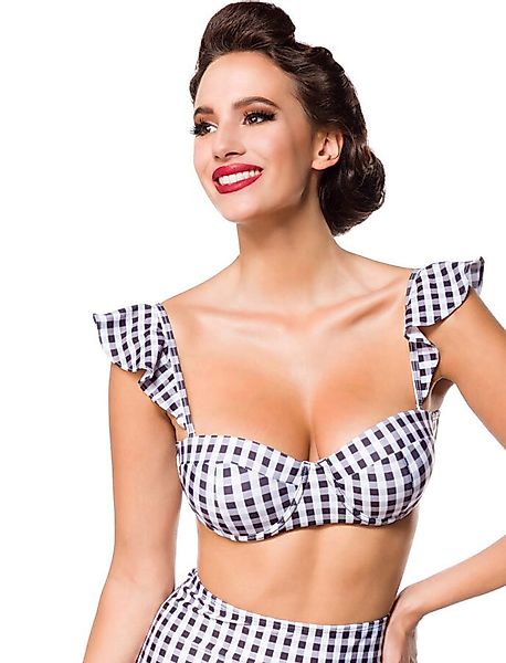 Vintage Bikini-Oberteil Gingham günstig online kaufen