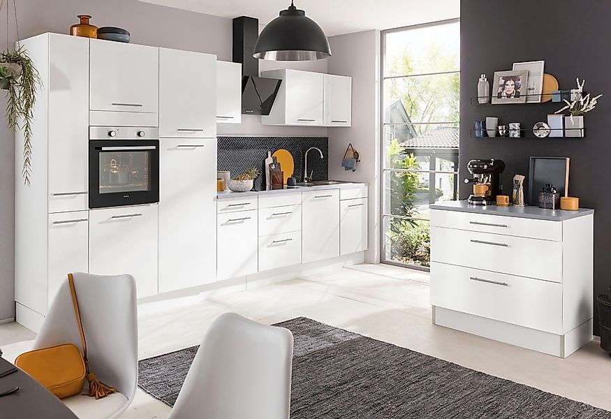 wiho Küchen Küchenzeile »Ela«, Breite 340 cm, Soft-Close-Funktion, höhenver günstig online kaufen