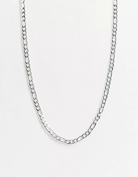 ASOS DESIGN – Figaro – Schmale Halskette in Silber günstig online kaufen