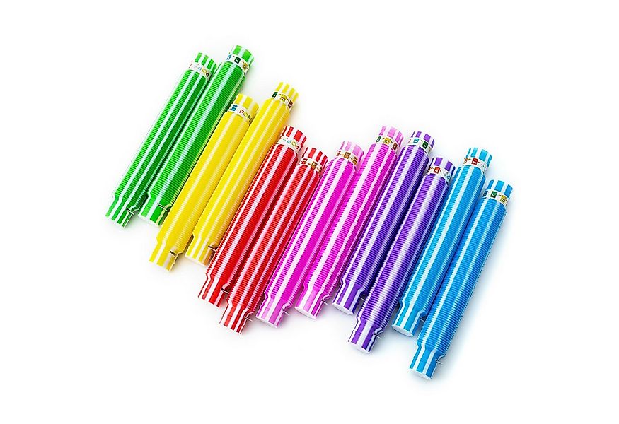 PRECORN Knicklicht 12 Stück LED Pop Tubes Fidget Toy Set Kindergeburtstag D günstig online kaufen